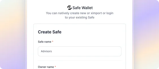 In-App Creation of Safe Wallets