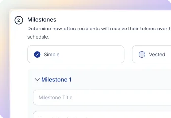 Milestone-Based Vesting Option