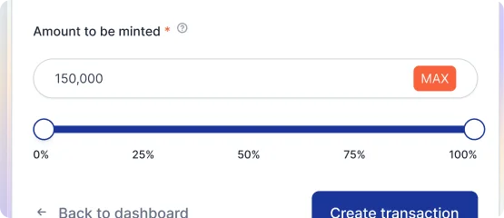 Token Creation Option